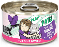 Weruva B.F.F. Play - Best Feline Friend Paté Lovers, Aw Yeah!, Chicken & Beef Best Buds with Chicken & Beef, 2.8oz Can (Pack of 12)