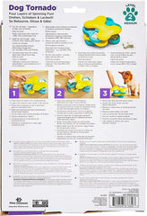 Nina Ottosson Dog Tornado Treat Puzzle Dog Toy, Level 2 Intermediate, Blue
