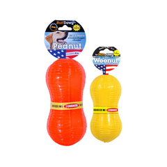 Ruff Dawg™ Peanut / Weenut Crunch Dog Toy – 4.625” for small dogs Made in USA.