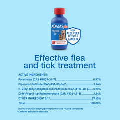 ADAMS Plus Pyrethrin Flea Dip for Dogs & Cats – 4 fl oz
