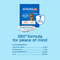ADAMS Plus Flea & Tick Collar for Cats – 1 Count