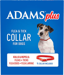 ADAMS Plus Flea & Tick Collar for Dogs – Small (15") & Large (26")