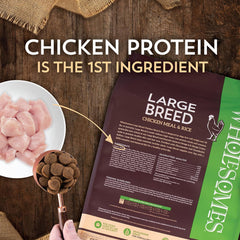 Wholesomes Large Breed Chicken Meal & Rice Dry Dog Food 40 lb
