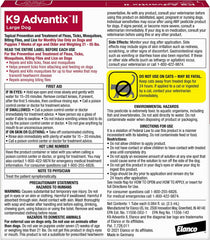 K9 Advantix II Dog Vet-Recommended Flea, Tick & Mosquito Treatment & Prevention | 1-Mo Supply