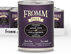 Fromm Venison & Lentil Pate Dog Food - Premium Wet Dog Food - Venison Recipe - Case of 12 Cans