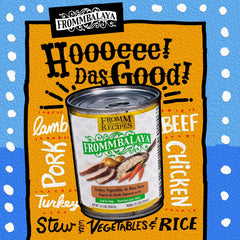 Fromm Frommbalaya Turkey, Vegetable, & Rice Stew Dog Food - Premium Wet Dog Food - Turkey Recipe - Case of 12 Cans
