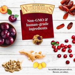 LAFEBER'S Senior Bird Nutri-Berries Pet Bird Food, Made with Non-GMO and Human-Grade Ingredients, 3 lb