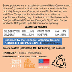 Evanger's Grain-Free Sweet Potato for Dogs & Cats 6 oz, 24 pk