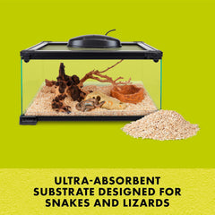 Zilla Reptile Terrarium Bedding Substrate Snake and Lizard Litter, 4 Quart