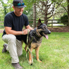 Operation Good Boy Tactical Leash (Green) - Durable, Strong, and Comfortable - Heavy Duty Aviation Aluminum Clip with 360 Degree Swivel - Veteran Owned and Operated