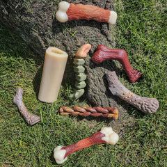 Nylabone Elk Bone Alternative Power Chew Toy for Dogs, Dog Toys for Aggressive Chewers, Venison Flavor, X-Large - 50+ lbs, 1 Count