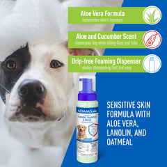 ADAMS Flea & Tick Foaming Shampoo & Wash for Dogs & Puppies 10 fl oz