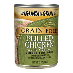 AGAINST THE GRAIN DOG PULLED CHICKEN 12OZ