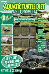 San Francisco Bay Brand SSF88004 Healthy Herp Frozen Aquatic Turtle Diet Adult Formula, 3.5-Ounce