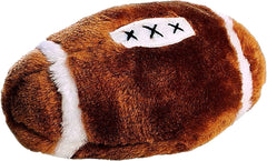 SPOT Plush Football Dog Toy with Squeaker | Soft, Plush Fabric Football Squeak Toy for Small and Large Dog Breeds | Fetch Toy for Throwing and Chasing | 4.5"