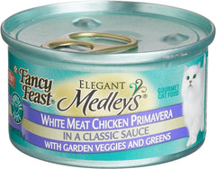 Purina Fancy Feast Medleys White Meat Chicken Primavera With Tomatoes, Carrots and Spinach in a Silky Broth - (Pack of 24) 3 oz. Cans
