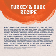 Adult Grain Free Wet Cat Food, Turkey & Duck Recipe, 3 Ounce Pouch (Pack of 4)