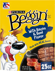 Purina Beggin' Strips with Real Meat Dog Treats with Bacon and Beef Flavors