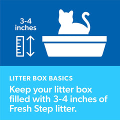 Fresh Step Simply Unscented Clumping Litter, Fresh Step Unscented Cat Litter with Activated Charcoal Technology, 25 lb. Box