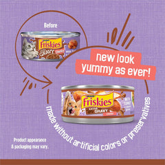 Purina Friskies Extra Gravy Wet Cat Food Chunky With Turkey in Savory Gravy - (Pack of 24) 5.5 oz. Cans