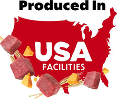 Purina Beneful Made in USA Facilities Dog Treats, Baked Delights Hugs With Real Beef & Cheese - 8.5 Ounce (Pack of 4)