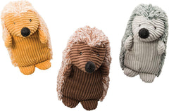 SPOT Ethical Pets 8" Assorted Corduroy Hedgehogs Plush Dog Toy