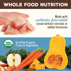 Primal Freeze Dried Raw Cat Food Nuggets Rabbit, Complete & Balanced Meal or Topper, Premium, Healthy, Grain Free, High Protein Raw Cat Food with Probiotics