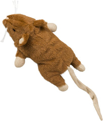 SPOT Big Mouse Bertha with Catnip - Lifelike Cat Toy, Fuzzy Mice with Catnip and Crinkle Sound, Large Size for Cuddling, Chasing, Playing - 7in Plush Toys, Assorted Colors