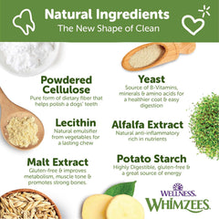Whimzees Brushzees Dental Dog Treats for Medium Dogs (25-40 lbs)