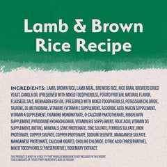 Natural Balance Limited Ingredient Puppy Dry Dog Food with Healthy Grains, Lamb & Brown Rice Recipe
