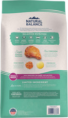 Natural Balance Limited Ingredient Small Breed Adult Grain-Free Dry Dog Food, Chicken & Sweet Potato Recipe