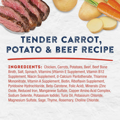 Natural Balance Platefulls Homestyle Adult Grain-Free Wet Dog Food, Tender Carrot, Potato & Beef Recipe Cooked in Bone Broth, 9 Ounce (Pack of 3)