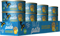 Tiki Cat Luau Pâté, Wild Salmon & Chicken Recipe in Salmon Broth, Grain-Free Balanced Nutrition Wet Canned Cat Food, for All Life Stages