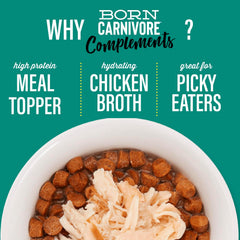 Tiki Cat Born Carnivore Complements Wet Cat Food Topper, Chicken & Salmon