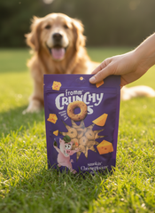 Fromm Crunchy Os Smokin' CheesePlosions Dog Treats - Premium Crunchy Dog Treats - Pork Recipe.