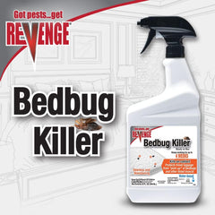 Revenge Bedbug Killer, 32 oz Ready-to-Use Spray, Long Lasting Odorless Insecticide Formula, Kills on Contact