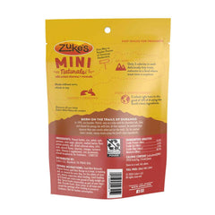 Zukes Mini Naturals Peanut Butter & Oats Recipe Chewy Training Dog Treats - 6oz