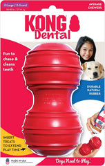 KONG Dental Dog Toy - for Dog Dental Care - Stuffable Chew Toy - Provides Chewing Outlet & Satisfies Instinctual Needs - Cleans Teeth & Gums - Made with Durable Natural Rubber - for X-Large Dogs