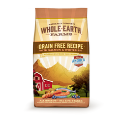 Whole Earth Farms Grain Free Recipe Salmon and Whitefish Dry Dog Food 4 lb