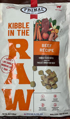 Primal Kibble in The Raw Freeze Dried Dog Food Beef, Complete Diet Scoop & Serve Healthy Raw Dog Food, Crafted in The USA .