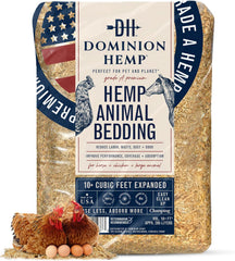 Premium Hemp Bedding for Chicken Coops 285L (~10 Cu Ft usable Volume) - Made in USA - Ideal Nesting Material for Newly Hatched Chicks, Brooder Cover, Small Pet Bedding - 30lbs, 1-Pack