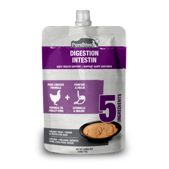 PureBites+ Gut & Digestion Squeezables for Dogs, only 5 Ingredients