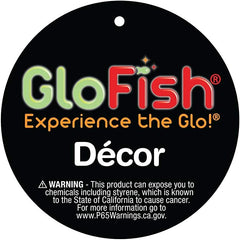 GloFish Plant Aquarium Décor, Purple And White Medium, Fluorescent Under Blue LED Light