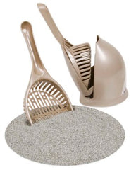 Petmate Scoop N' Hide Cat Litter Scoop with Discreet Litter Scoops Holder; White