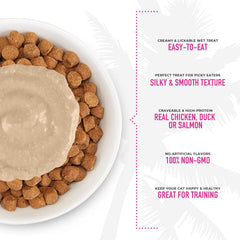 Tiki Cat Stix Mousse Treats, Single Serve Indulgent Lickable Treat or Dry Food Topper, Variety Pack with Salmon, Chicken, and Tuna