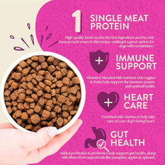Earthborn Holistic Meadow Feast Lamb Meal & Vegetables Grain-Free Sensitive Skin & Stomach Dry Food for Adult Dogs