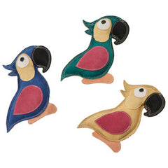 SPOT Dura-Fused Colorful Leather Dog Toys with Squeaker, Made with Real Leather and Jute Fabric, Durable Stuffed Toy for Dogs and Puppies 1 ea
