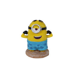 Penn-Plax Minions Officially Licensed Aquarium Ornament – Beach Buddy – Safe for Freshwater and Saltwater Fish Tanks – Small