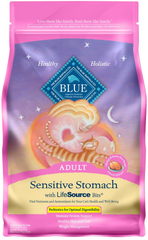 Blue Buffalo Tastefuls Natural Dry Food for Adult Cats, Sensitive Stomach, Chicken & Brown Rice Recipe