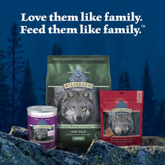 Blue Buffalo Wilderness Natural High-Protein Dry Food for Adult Dogs, with Wholesome Grains, Duck